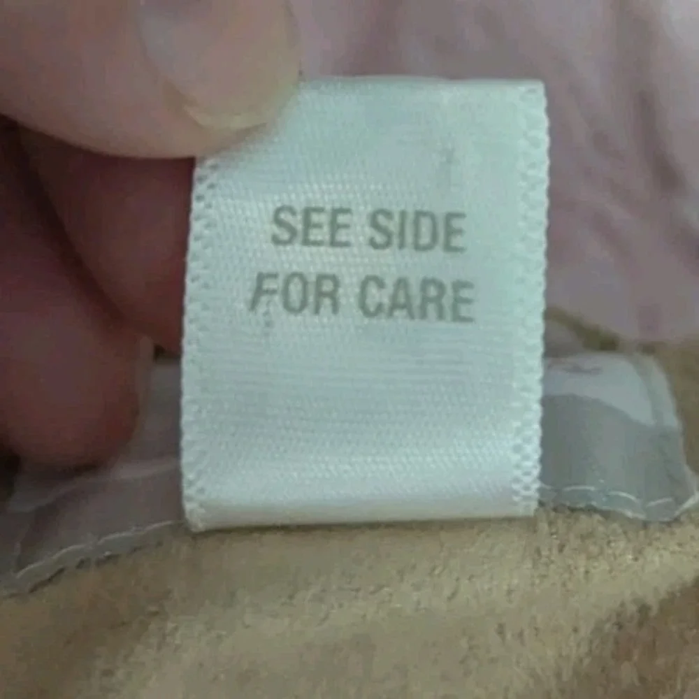 Baby Luxuries Children's Place Baby Girl 6-9M Suede Coat Faux Fur Lined Pink Tan